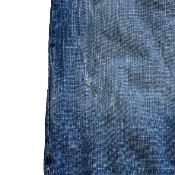 VINTAGE Mecca Jean Shorts Mens 42 Blue Denim Jorts Baggy Hip Hop Y2K 90s - Picture 4 of 12